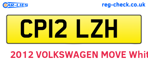 CP12LZH are the vehicle registration plates.