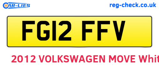 FG12FFV are the vehicle registration plates.