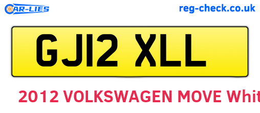 GJ12XLL are the vehicle registration plates.