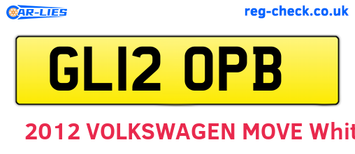 GL12OPB are the vehicle registration plates.