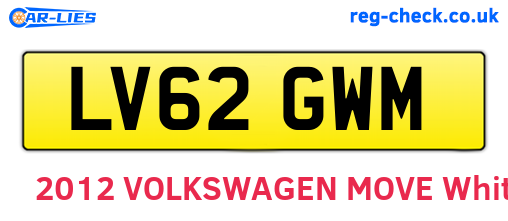 LV62GWM are the vehicle registration plates.
