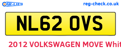 NL62OVS are the vehicle registration plates.