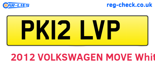 PK12LVP are the vehicle registration plates.