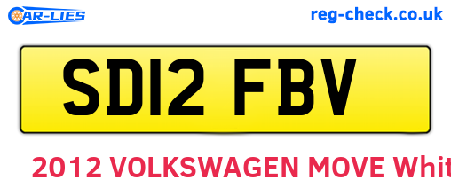 SD12FBV are the vehicle registration plates.