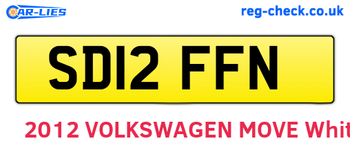 SD12FFN are the vehicle registration plates.