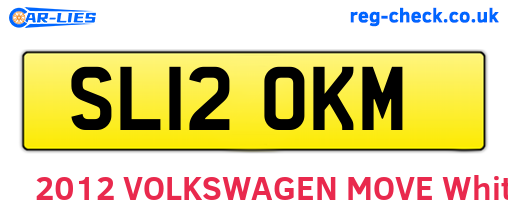 SL12OKM are the vehicle registration plates.