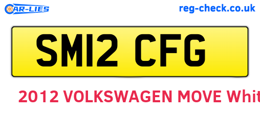 SM12CFG are the vehicle registration plates.