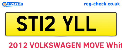 ST12YLL are the vehicle registration plates.