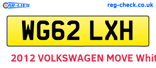 WG62LXH are the vehicle registration plates.