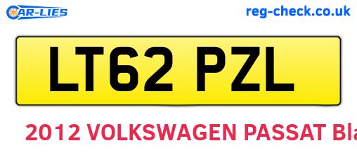 LT62PZL are the vehicle registration plates.