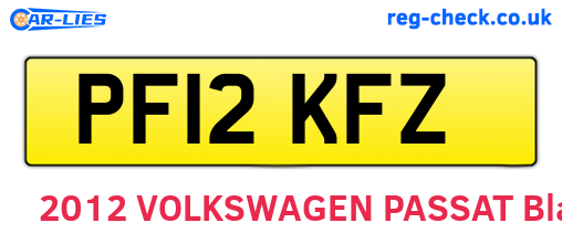 PF12KFZ are the vehicle registration plates.