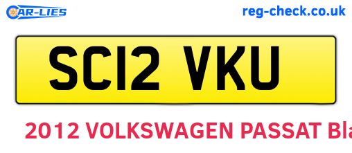 SC12VKU are the vehicle registration plates.