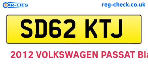 SD62KTJ are the vehicle registration plates.