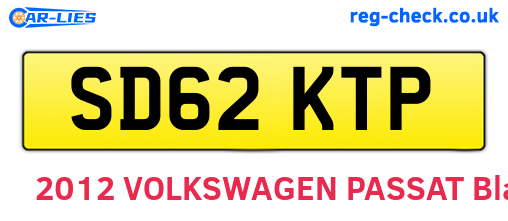 SD62KTP are the vehicle registration plates.