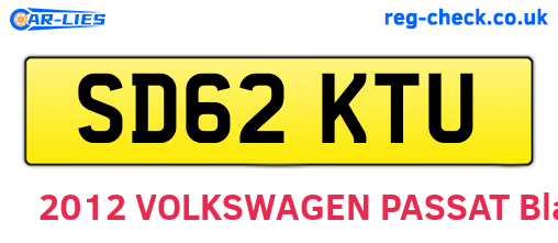 SD62KTU are the vehicle registration plates.
