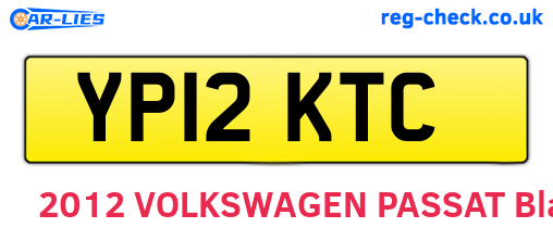 YP12KTC are the vehicle registration plates.