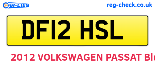 DF12HSL are the vehicle registration plates.