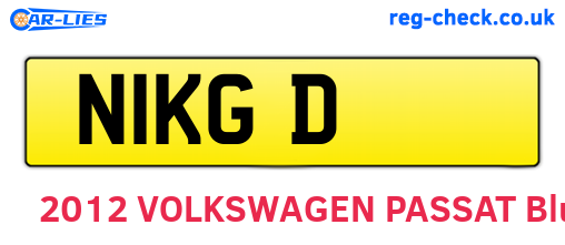 N1KGD are the vehicle registration plates.