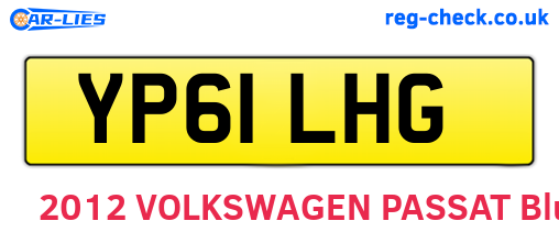 YP61LHG are the vehicle registration plates.