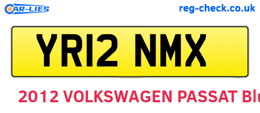 YR12NMX are the vehicle registration plates.