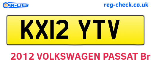 KX12YTV are the vehicle registration plates.