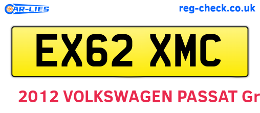 EX62XMC are the vehicle registration plates.