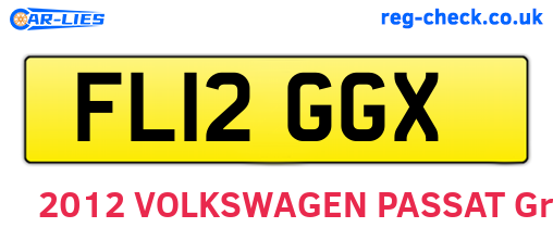 FL12GGX are the vehicle registration plates.