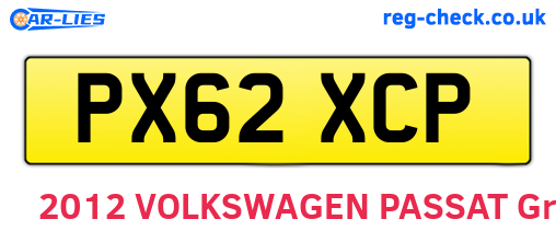 PX62XCP are the vehicle registration plates.