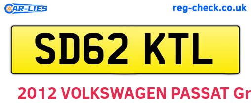 SD62KTL are the vehicle registration plates.
