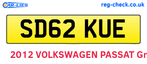 SD62KUE are the vehicle registration plates.