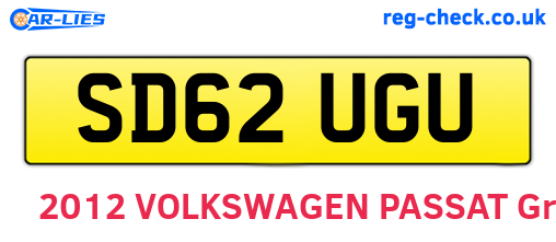 SD62UGU are the vehicle registration plates.