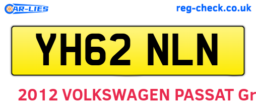 YH62NLN are the vehicle registration plates.