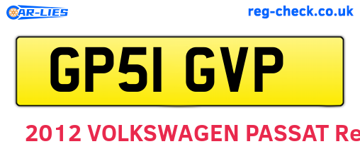 GP51GVP are the vehicle registration plates.