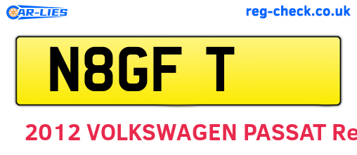 N8GFT are the vehicle registration plates.