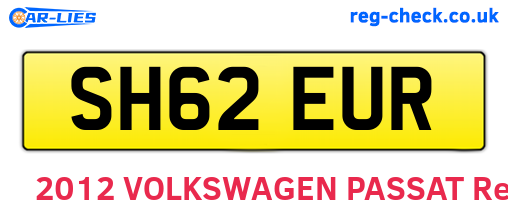 SH62EUR are the vehicle registration plates.