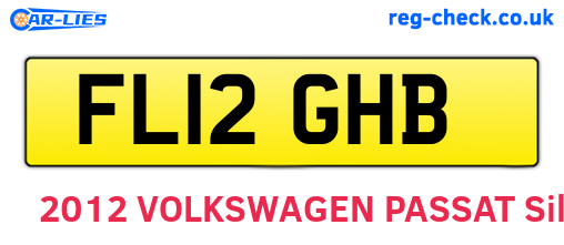 FL12GHB are the vehicle registration plates.
