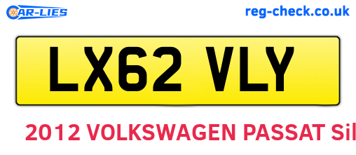 LX62VLY are the vehicle registration plates.