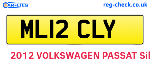 ML12CLY are the vehicle registration plates.