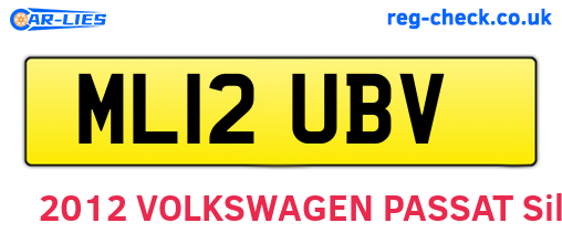 ML12UBV are the vehicle registration plates.