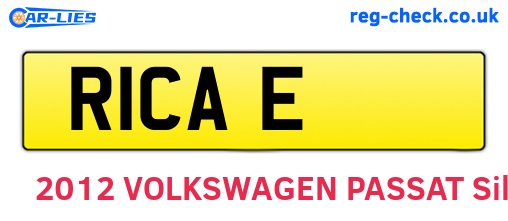 R1CAE are the vehicle registration plates.