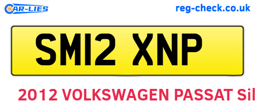 SM12XNP are the vehicle registration plates.