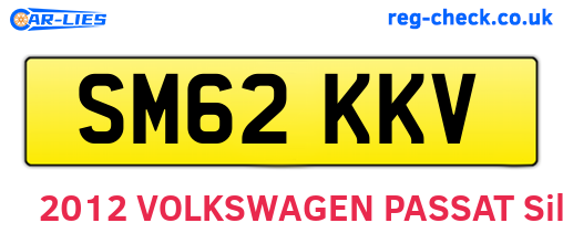 SM62KKV are the vehicle registration plates.