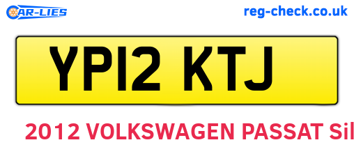 YP12KTJ are the vehicle registration plates.