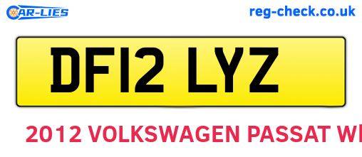 DF12LYZ are the vehicle registration plates.