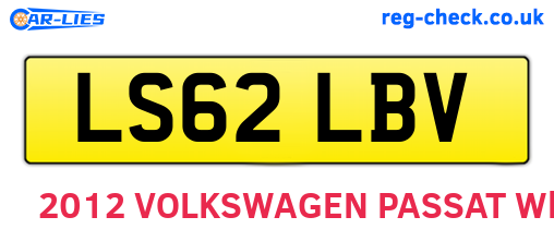 LS62LBV are the vehicle registration plates.