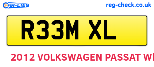 R33MXL are the vehicle registration plates.