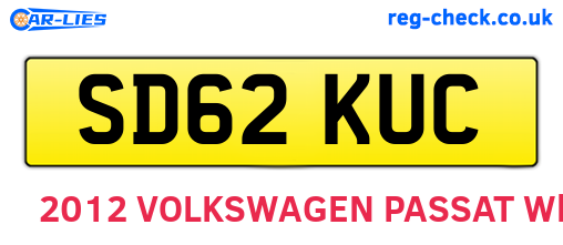 SD62KUC are the vehicle registration plates.