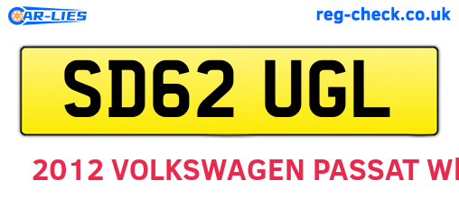 SD62UGL are the vehicle registration plates.