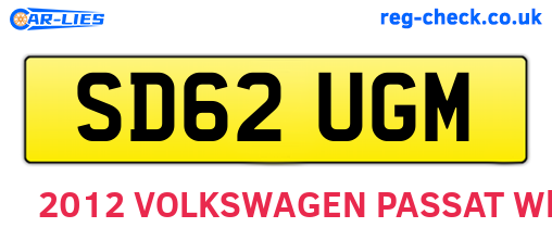 SD62UGM are the vehicle registration plates.