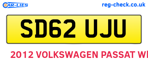 SD62UJU are the vehicle registration plates.